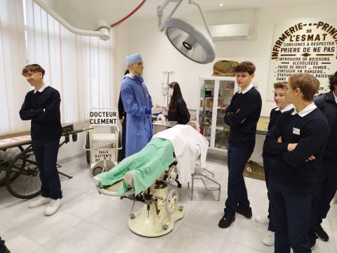 Cadets in the health room