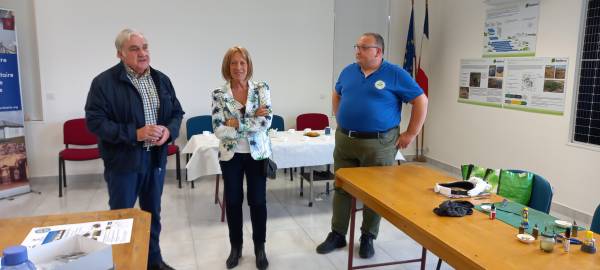 L’inauguration par Florence Petipez en présence des deux présidents