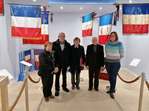 The representatives of the future museum of the French resistance in the Indre department