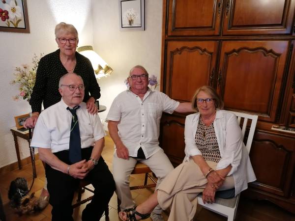 Jean-Claude and Geneviève Dehayes, Roger and Françoise Sauvage