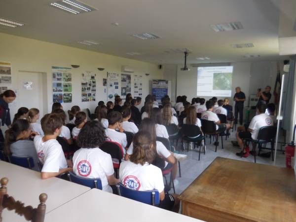 Jean-Jacques presenting the history of La Martinerie base