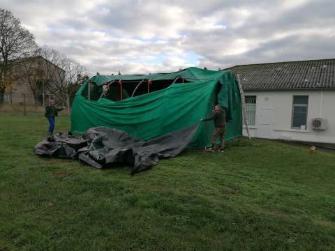 Les réparations des dégâts suite à la tempête