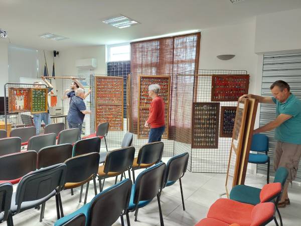 Dismantling of the exhibition at La Martinerie