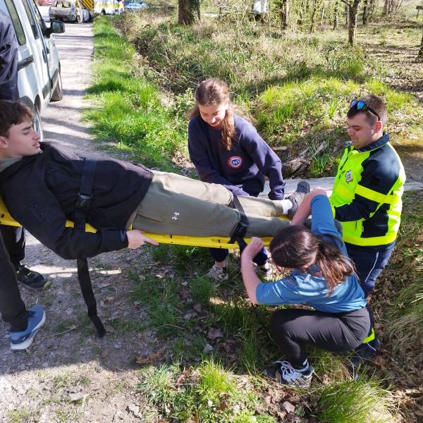 The Indre Gendarmerie Cadets on the move
