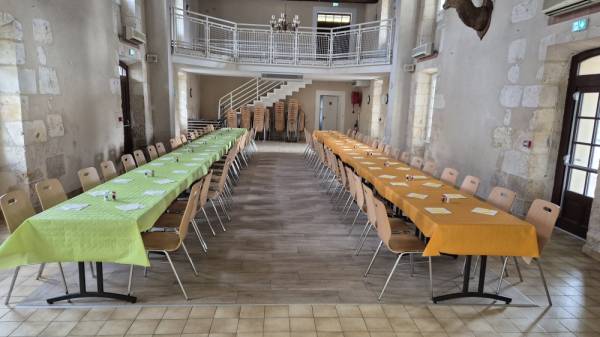Nos bénévoles ont préparé la salle