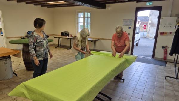 L'installation pour l'apéritif